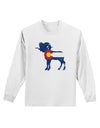 Grunge Rocky Mountain Bighorn Sheep Flag Adult Long Sleeve Shirt-Long Sleeve Shirt-TooLoud-White-Small-Davson Sales