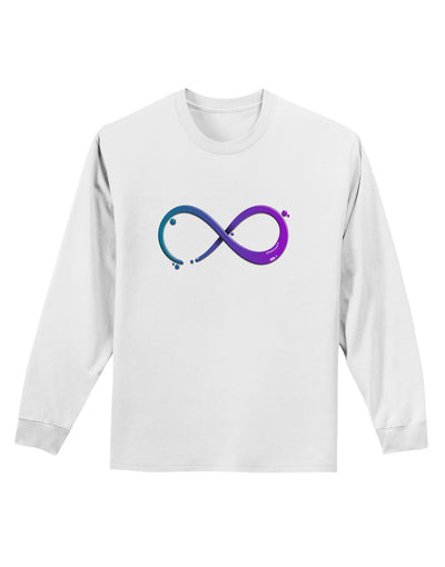 Painted Infinity Adult Long Sleeve Shirt-Long Sleeve Shirt-TooLoud-White-Small-Davson Sales