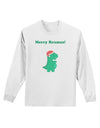 Merry Rexmas T-Rex Dinosaur Christmas Adult Long Sleeve Shirt-Long Sleeve Shirt-TooLoud-White-Small-Davson Sales