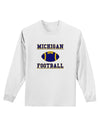 Michigan Football Adult Long Sleeve Shirt by TooLoud-TooLoud-White-Small-Davson Sales