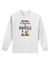 All I Want Is Booze Adult Long Sleeve Shirt-Long Sleeve Shirt-TooLoud-White-Small-Davson Sales