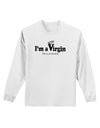 I'm a Virgin - Humor Adult Long Sleeve Shirt by TooLoud-Long Sleeve Shirt-TooLoud-White-Small-Davson Sales