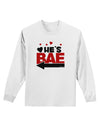 He's BAE - Left Arrow Adult Long Sleeve Shirt-Long Sleeve Shirt-TooLoud-White-Small-Davson Sales