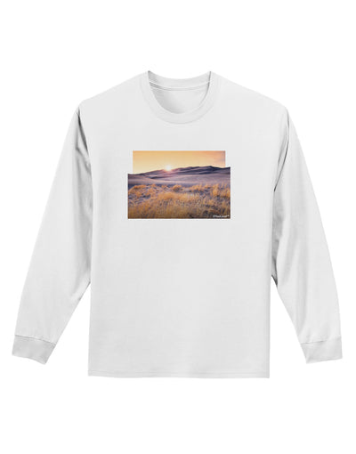 Colorado Sand Dunes Cutout Adult Long Sleeve Shirt-Long Sleeve Shirt-TooLoud-White-Small-Davson Sales