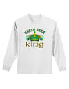 Green Beer King Adult Long Sleeve Shirt-Long Sleeve Shirt-TooLoud-White-Small-Davson Sales