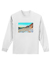 CO Rockies View Watercolor Adult Long Sleeve Shirt-Long Sleeve Shirt-TooLoud-White-Small-Davson Sales