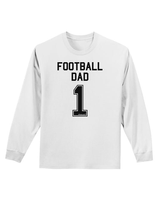 Football Dad Jersey Adult Long Sleeve Shirt by TooLoud-Long Sleeve Shirt-TooLoud-White-Small-Davson Sales