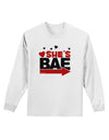 She's BAE - Right Arrow Adult Long Sleeve Shirt-Long Sleeve Shirt-TooLoud-White-Small-Davson Sales