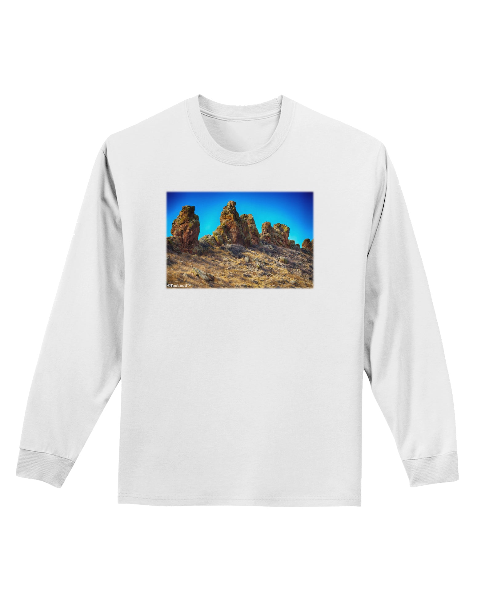 Crags in Colorado Adult Long Sleeve Shirt by TooLoud-Long Sleeve Shirt-TooLoud-White-Small-Davson Sales