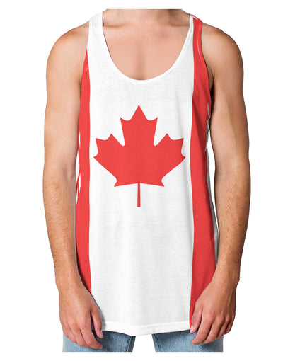 Canadian Flag All Over Loose Tank Top Single Side All Over Print-Loose Tank Top-TooLoud-White-Small-Davson Sales