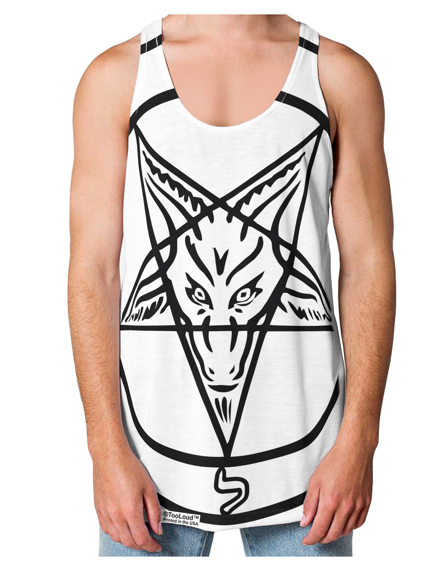 Official Sigil of Baphomet Loose Tank Top Single Side All Over Print-Loose Tank Top-TooLoud-White-Small-Davson Sales