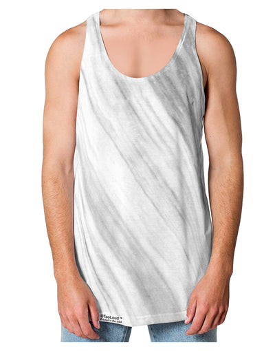 White Marble Pattern Loose Tank Top Single Side All Over Print by-Loose Tank Top-TooLoud-White-Small-Davson Sales