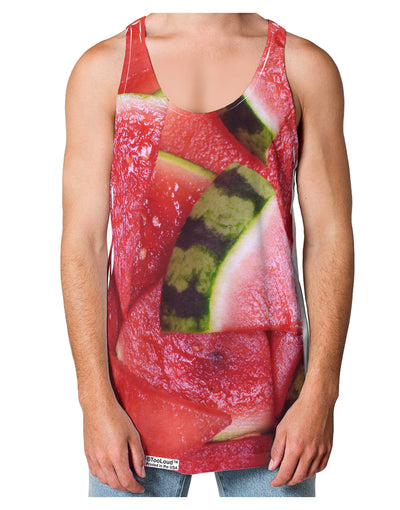 Watermelon Everywhere Loose Tank Top Single Side All Over Print-Loose Tank Top-TooLoud-White-Small-Davson Sales