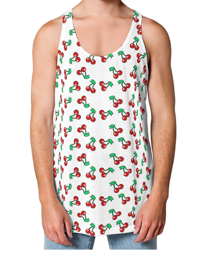 Cherries Everywhere Loose Tank Top Single Side by TooLoud-Loose Tank Top-TooLoud-White-Small-Davson Sales