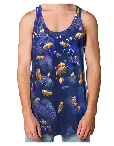 Underwater Ocean View Clownfish Loose Tank Top Single Side All Over Print by TooLoud-Loose Tank Top-TooLoud-White-Small-Davson Sales