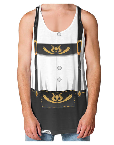 Lederhosen Costume Black Loose Tank Top Single Side All Over Print-Loose Tank Top-TooLoud-White-Small-Davson Sales