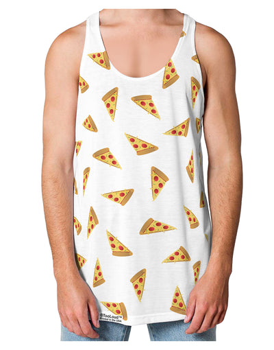 Pizza Slices AOP Loose Tank Top Single Side All Over Print-Loose Tank Top-TooLoud-White-Small-Davson Sales