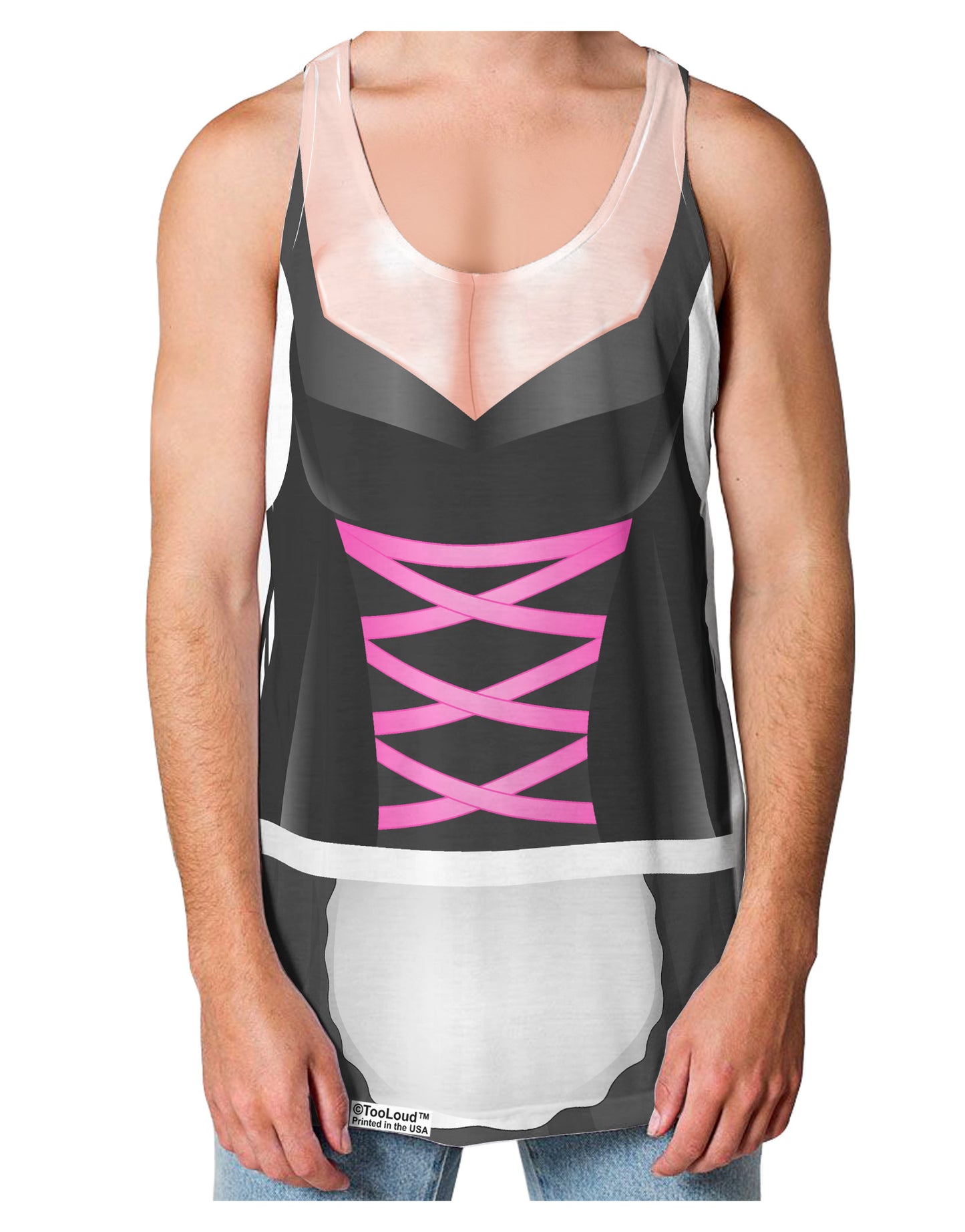 Sexy Dirndl Costume Black Loose Tank Top Single Side All Over Print-Loose Tank Top-TooLoud-White-Small-Davson Sales