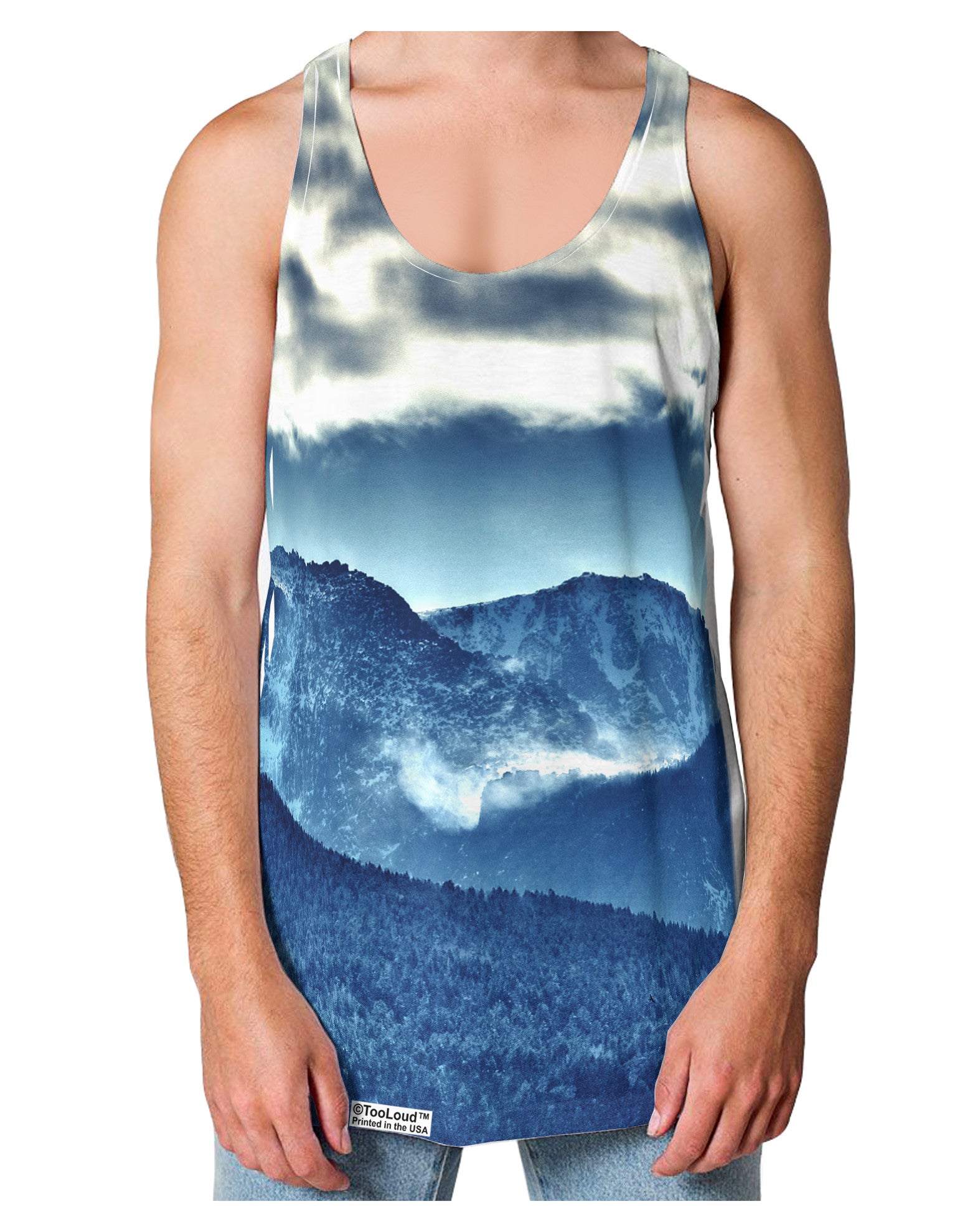 Mountain Landsscape All-Over Loose Tank Top Single Side All Over Print-Loose Tank Top-TooLoud-White-Small-Davson Sales