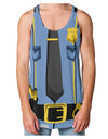 Police Blue-Gold AOP Loose Tank Top Single Side All Over Print-Loose Tank Top-TooLoud-White-Small-Davson Sales