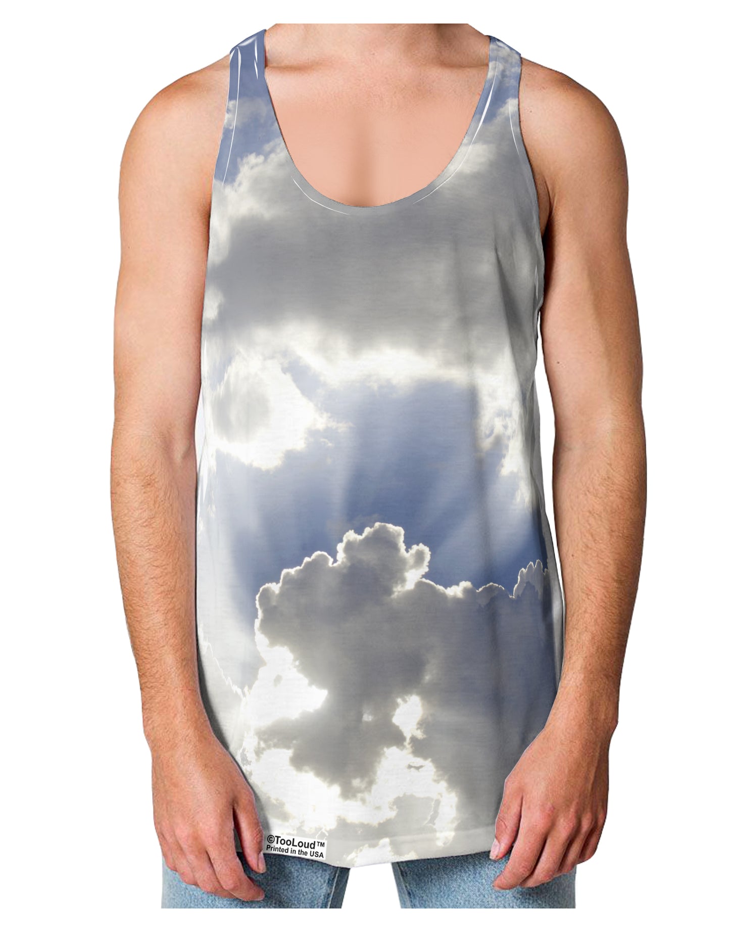Blue Sky Silver Linings Loose Tank Top Single Side All Over Print-Loose Tank Top-TooLoud-White-Small-Davson Sales