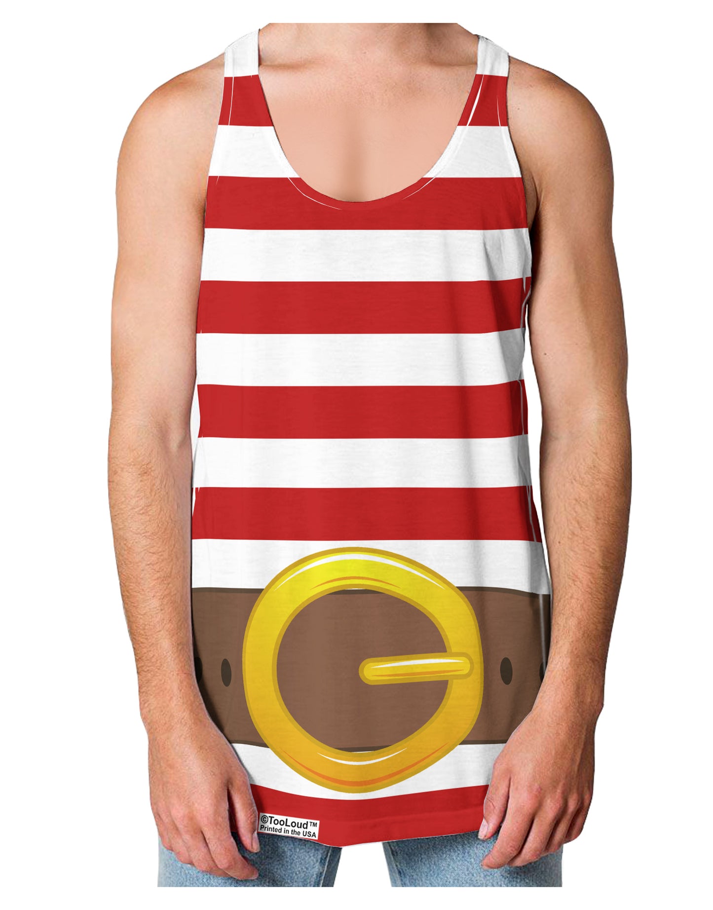 Pirate Crew Costume - Red Loose Tank Top Dual Sided All Over Print-Loose Tank Top-TooLoud-White-Small-Davson Sales