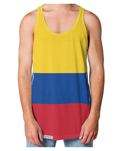 Colombia Flag AOP Loose Tank Top Dual Sided All Over Print-Loose Tank Top-TooLoud-White-Small-Davson Sales