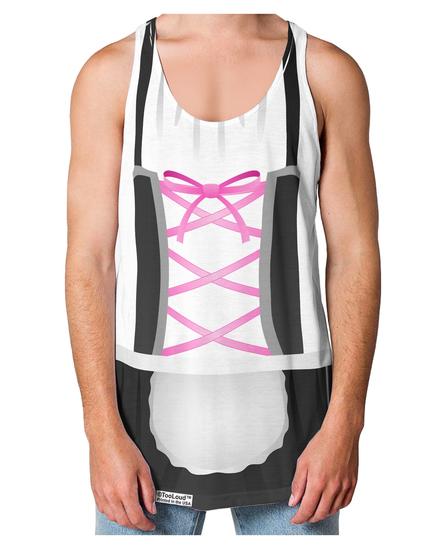 Dirndl Costume Black Loose Tank Top Dual Sided All Over Print-Loose Tank Top-TooLoud-White-Small-Davson Sales
