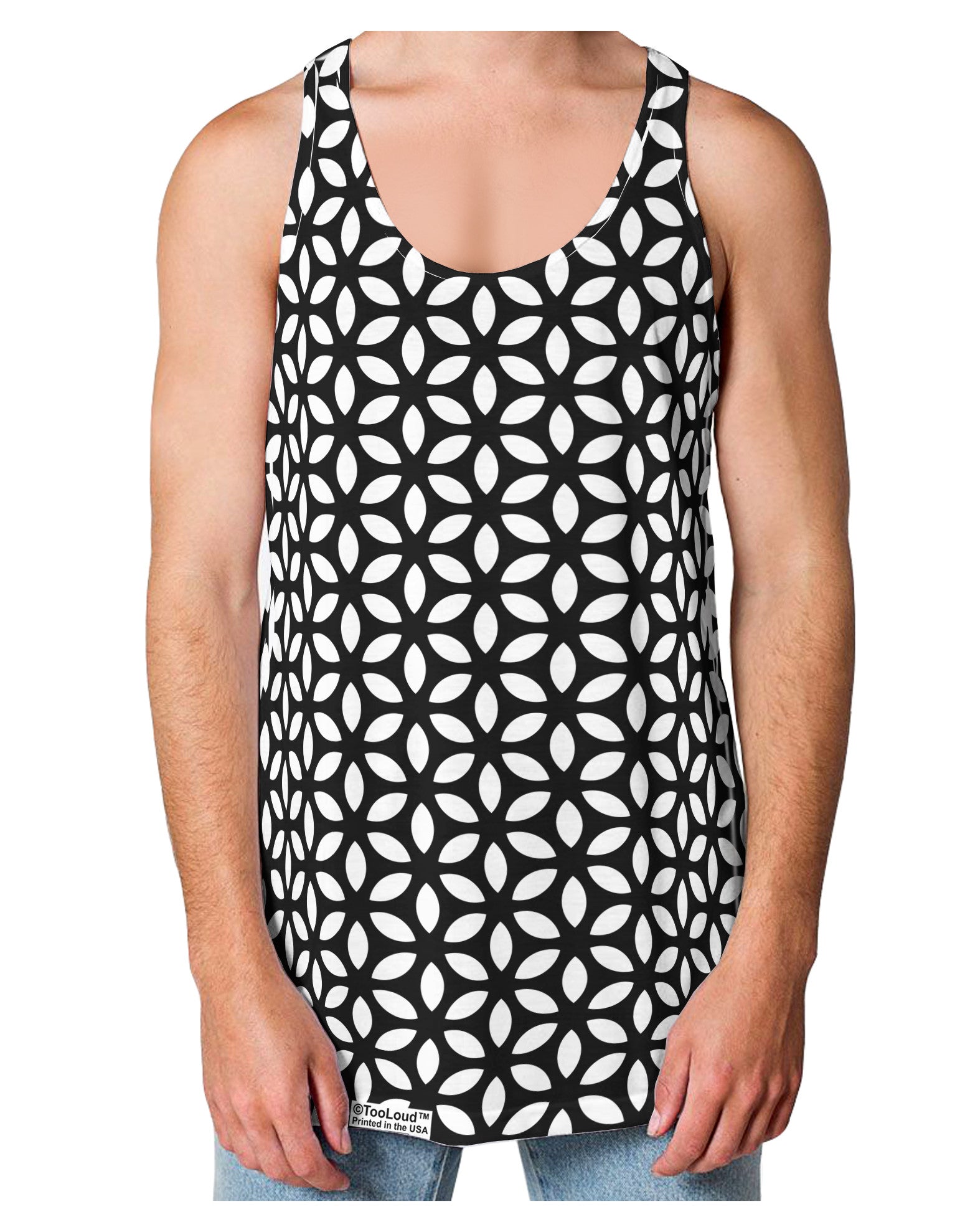 Tetra Circle Tesseract Loose Tank Top Dual Sided All Over Print-Loose Tank Top-TooLoud-White-Small-Davson Sales