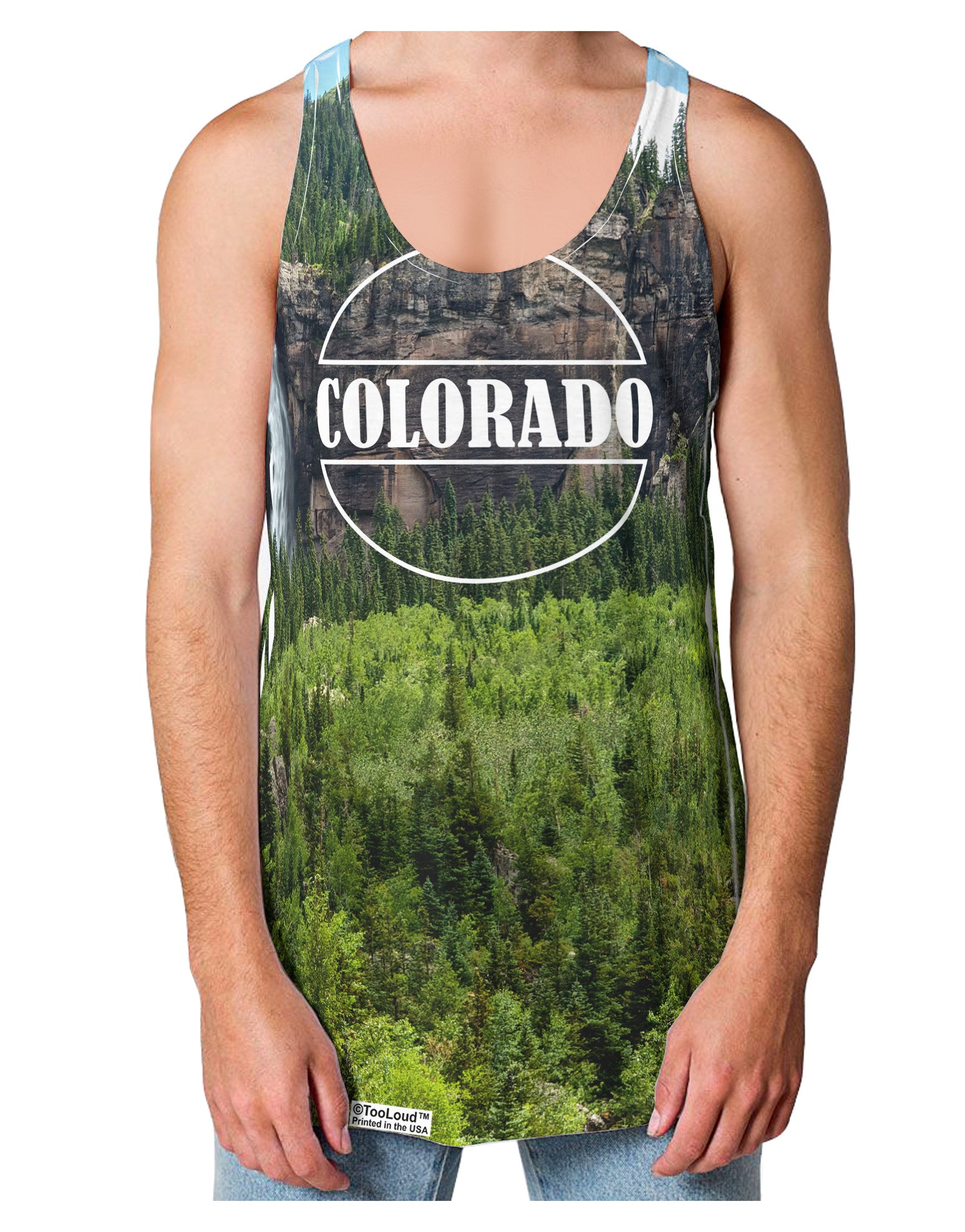 Colorado Beauty - Cliffs Loose Tank Top Dual Sided All Over Print by-Loose Tank Top-TooLoud-White-Small-Davson Sales