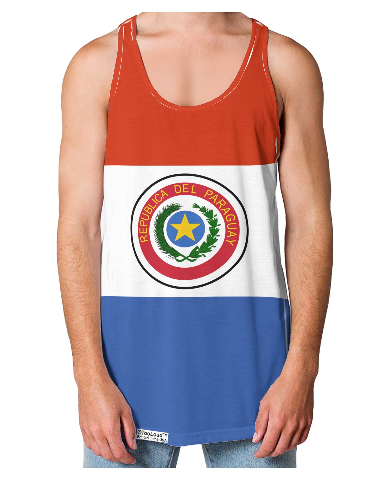 Paraguay Flag AOP Loose Tank Top Dual Sided All Over Print-Loose Tank Top-TooLoud-White-Small-Davson Sales
