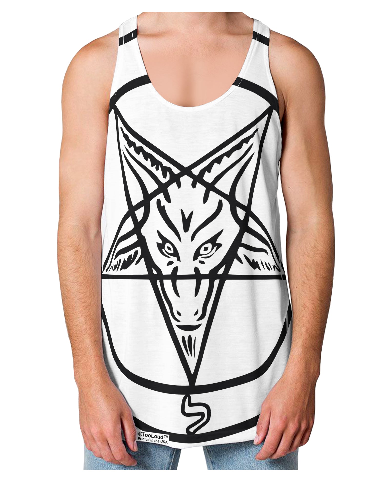 Official Sigil of Baphomet Loose Tank Top Dual Sided All Over Print-Loose Tank Top-TooLoud-White-Small-Davson Sales