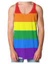 Rainbow Horizontal Gay Pride Flag Loose Tank Top Dual Sided All Over Print by-Loose Tank Top-TooLoud-White-Small-Davson Sales