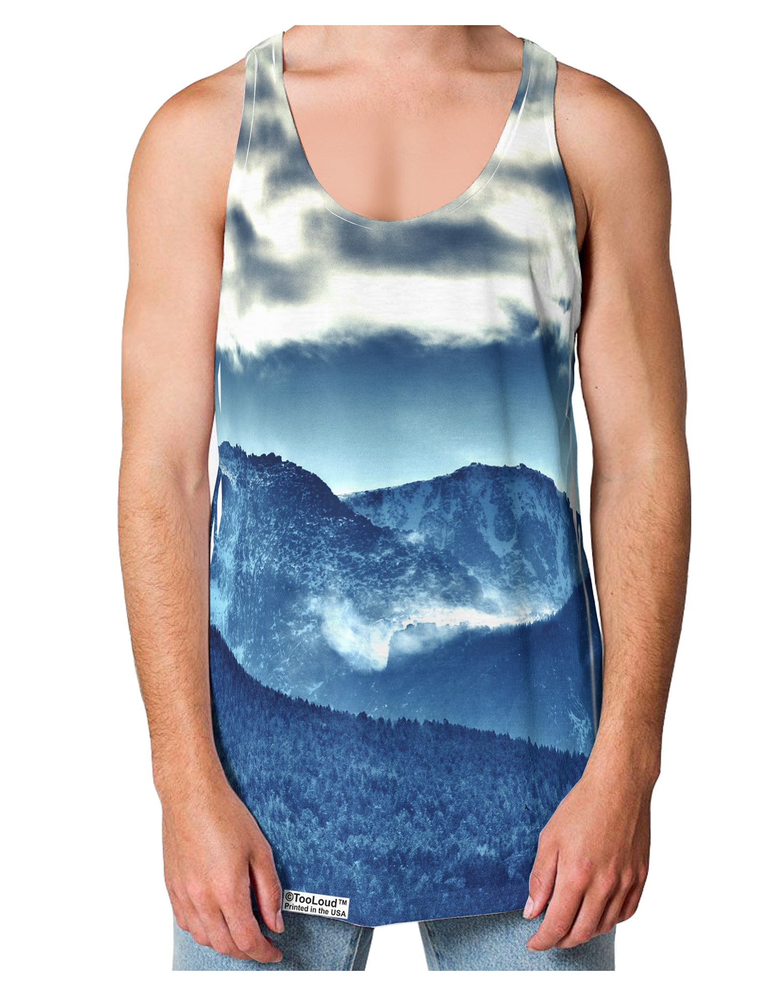 Mountain Landsscape All-Over Loose Tank Top Dual Sided All Over Print-Loose Tank Top-TooLoud-White-Small-Davson Sales