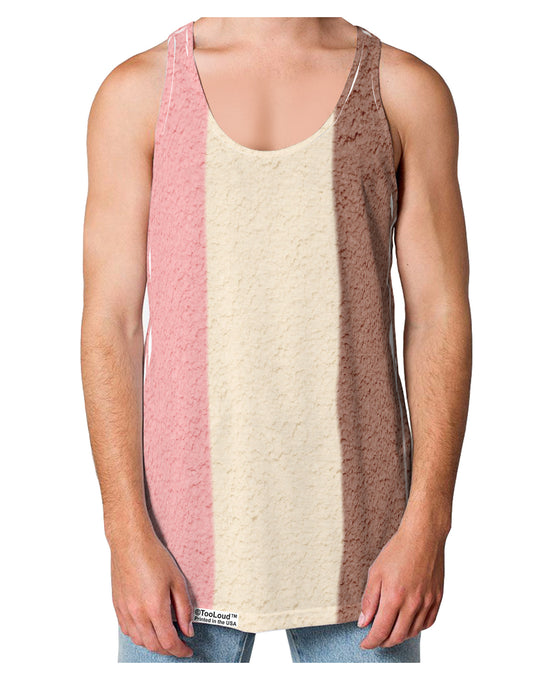 Vertical Neapolitan Ice Cream Loose Tank Top Dual Sided All Over Print by-Loose Tank Top-TooLoud-White-Small-Davson Sales