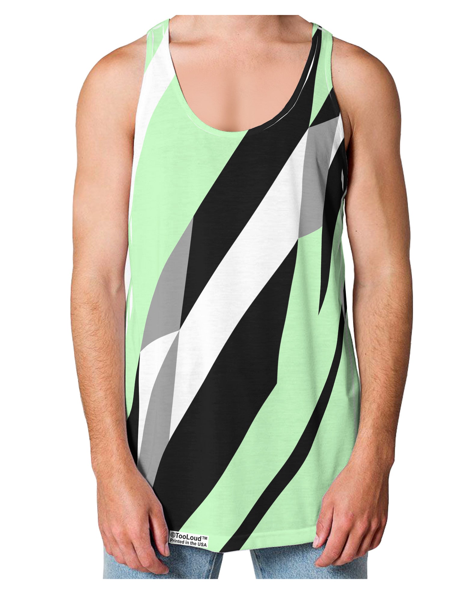 Minty Fresh Cubism Loose Tank Top Dual Sided All Over Print by-Loose Tank Top-TooLoud-White-Small-Davson Sales