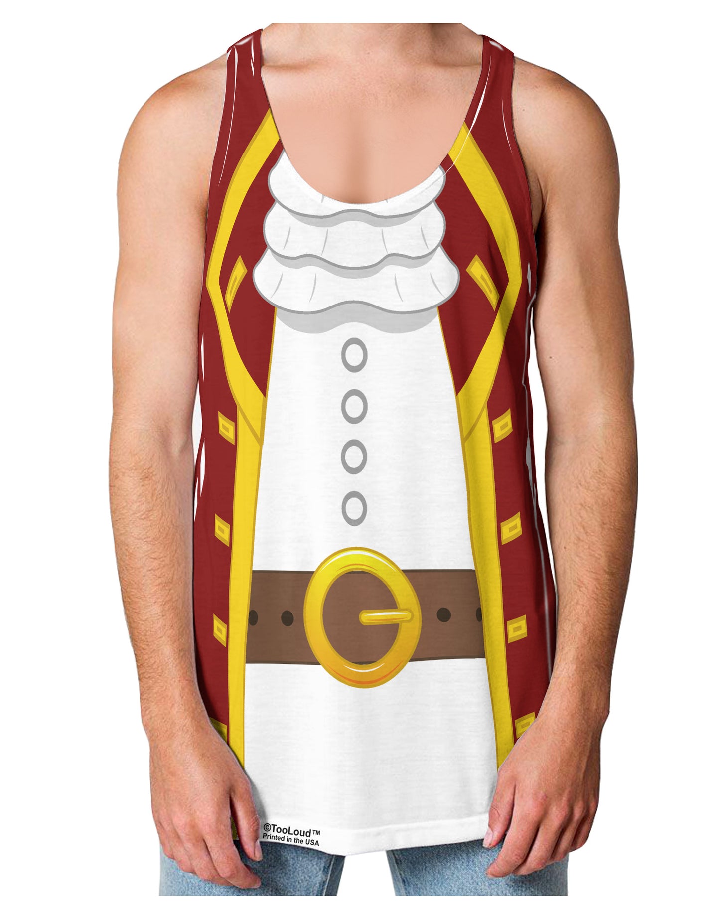 Pirate Captain Costume - Red Loose Tank Top Dual Sided All Over Print-Loose Tank Top-TooLoud-White-Small-Davson Sales