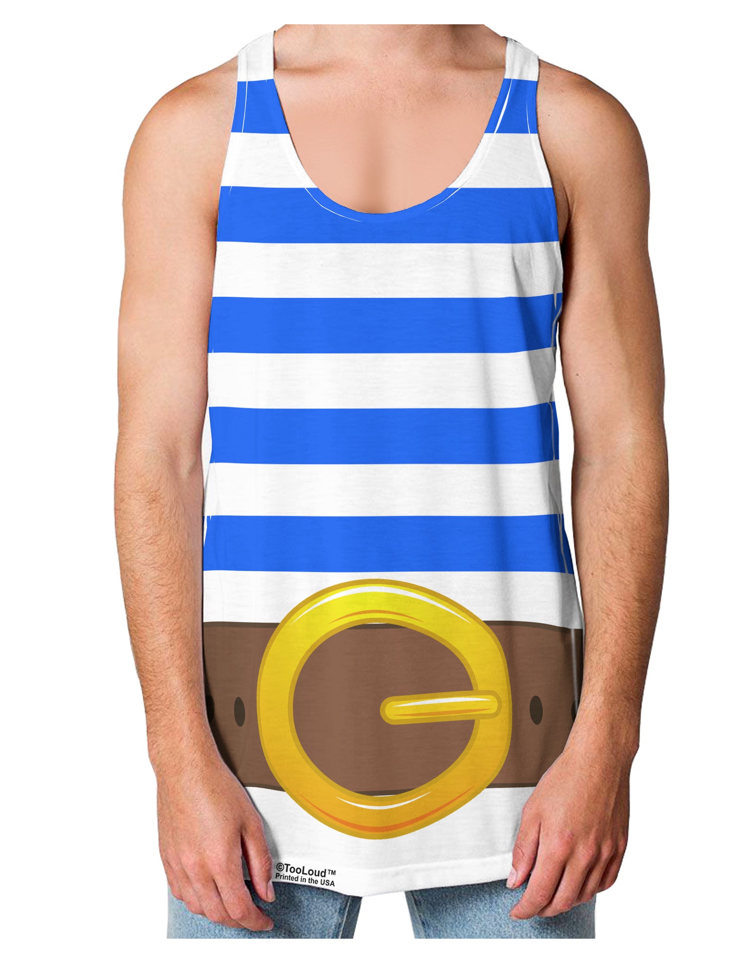 Pirate Crew Costume - Blue Loose Tank Top Dual Sided All Over Print-Loose Tank Top-TooLoud-White-Small-Davson Sales