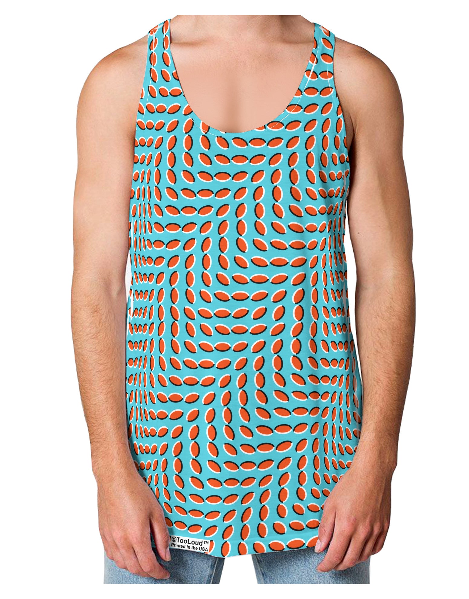 Swimming Fish Optical Illusion Loose Tank Top Dual Sided All Over Print-Loose Tank Top-TooLoud-White-Small-Davson Sales