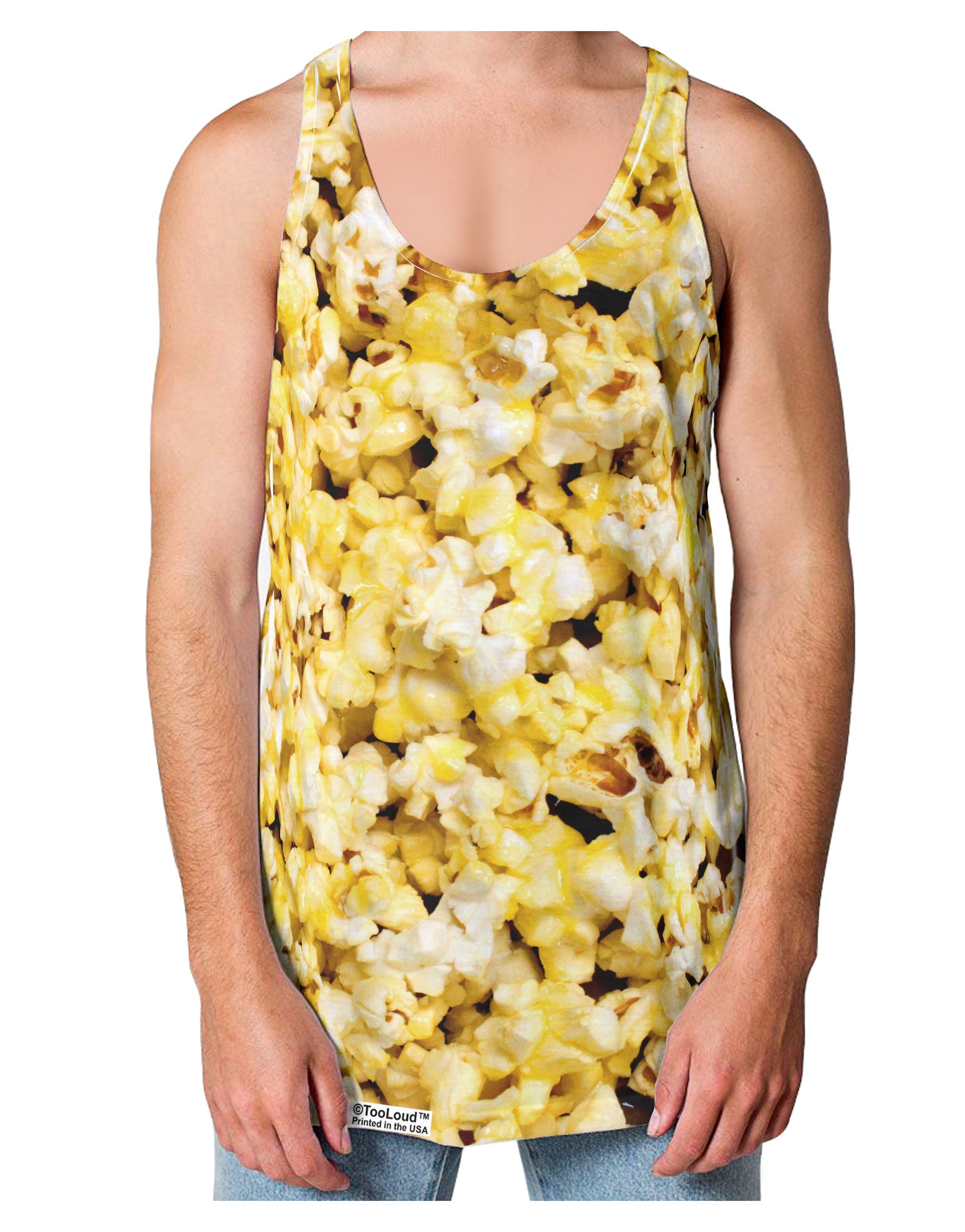 Popcorn All Over Loose Tank Top Dual Sided All Over Print-Loose Tank Top-TooLoud-White-Small-Davson Sales