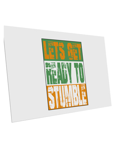 Lets Get Ready To Stumble 10 Pack of 6x4&#x22; Postcards by TooLoud-TooLoud-White-Davson Sales