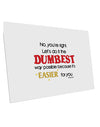 No Your Right Lets Do it the Dumbest Way 10 Pack of 6x4&#x22; Postcards by TooLoud