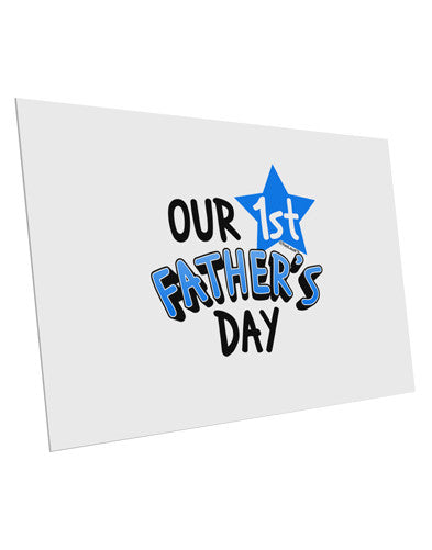 Our 1st Father's Day 10 Pack of 6x4&#x22; Postcards by TooLoud-Postcards-TooLoud-White-Davson Sales