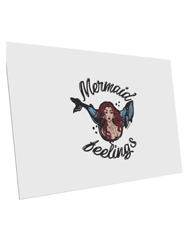 TooLoud Mermaid Feelings 10 Pack of 6x4 Inch Postcards