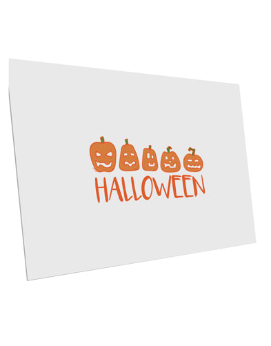 TooLoud Halloween Pumpkins 10 Pack of 6x4 Inch Postcards