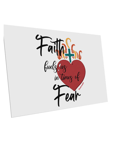 TooLoud Faith Fuels us in Times of Fear  10 Pack of 6x4 Inch Postcards