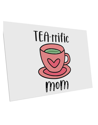 TooLoud TEA-RRIFIC Mom 10 Pack of 6x4 Inch Postcards-Postcards-TooLoud-Davson Sales