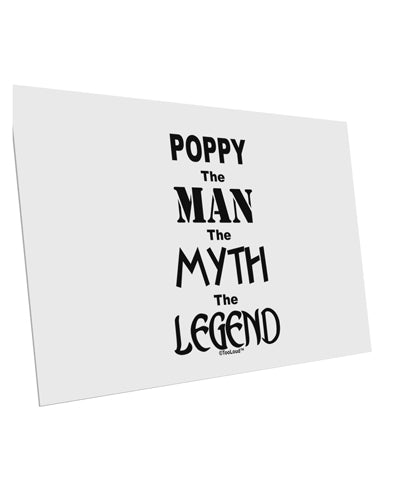 Poppy The Man The Myth The Legend 10 Pack of 6x4&#x22; Postcards by TooLoud-TooLoud-White-Davson Sales