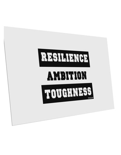 TooLoud RESILIENCE AMBITION TOUGHNESS 10 Pack of 6x4 Inch Postcards
