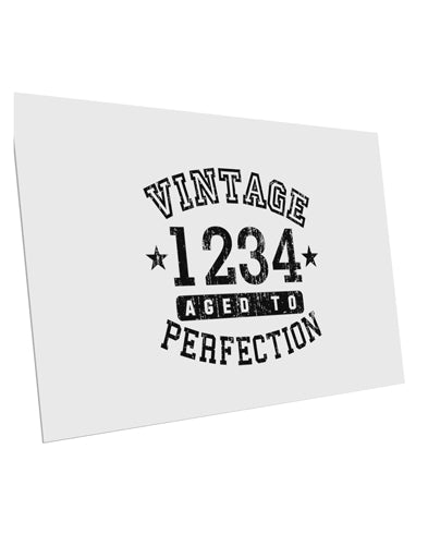 Personalized Vintage Birth Year Distressed 10 Pack of 6x4&#x22; Postcards by TooLoud-TooLoud-White-Davson Sales